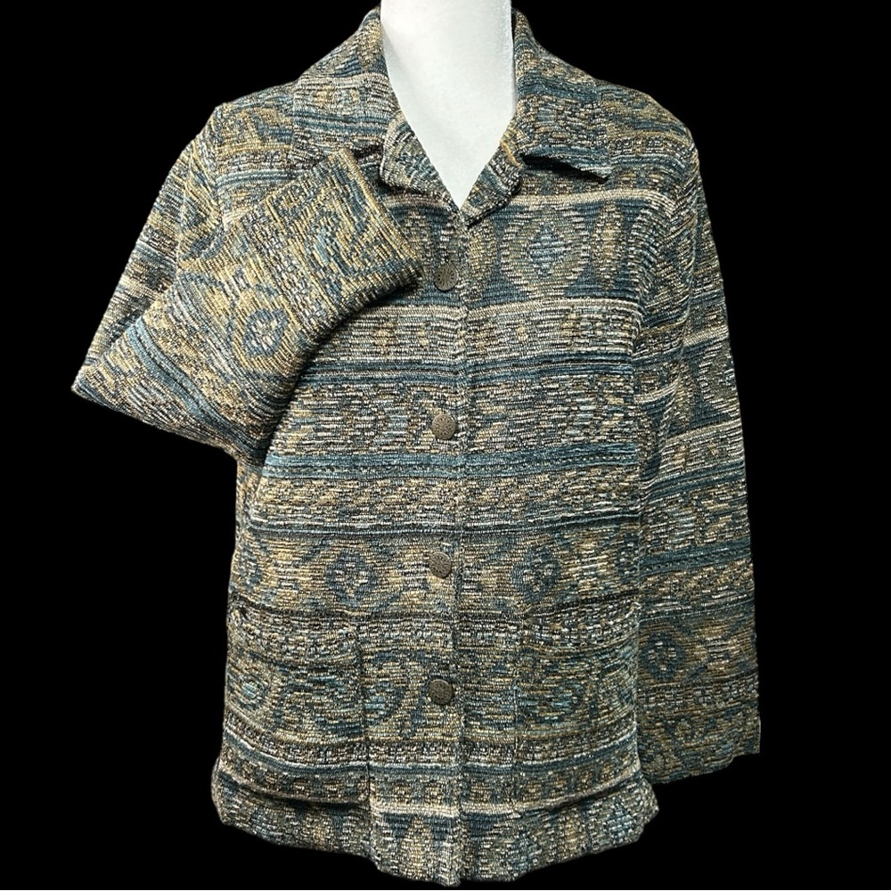 Vintage Napa Valley Artsy Textured Tapestry Blazer Lady‎ Jacket